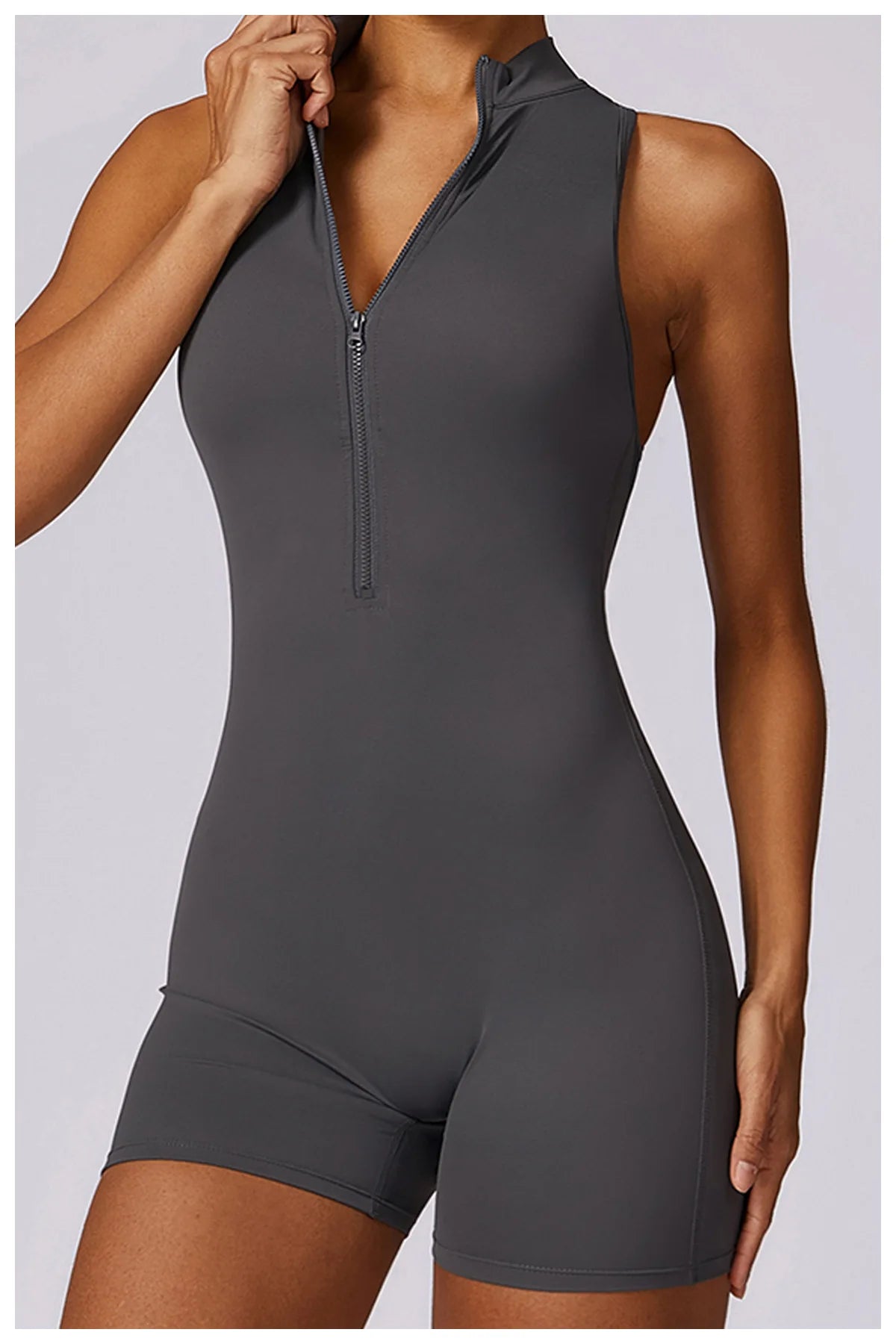 New V Back Scrunch Sports Jumpsuit Women - Just Fit 