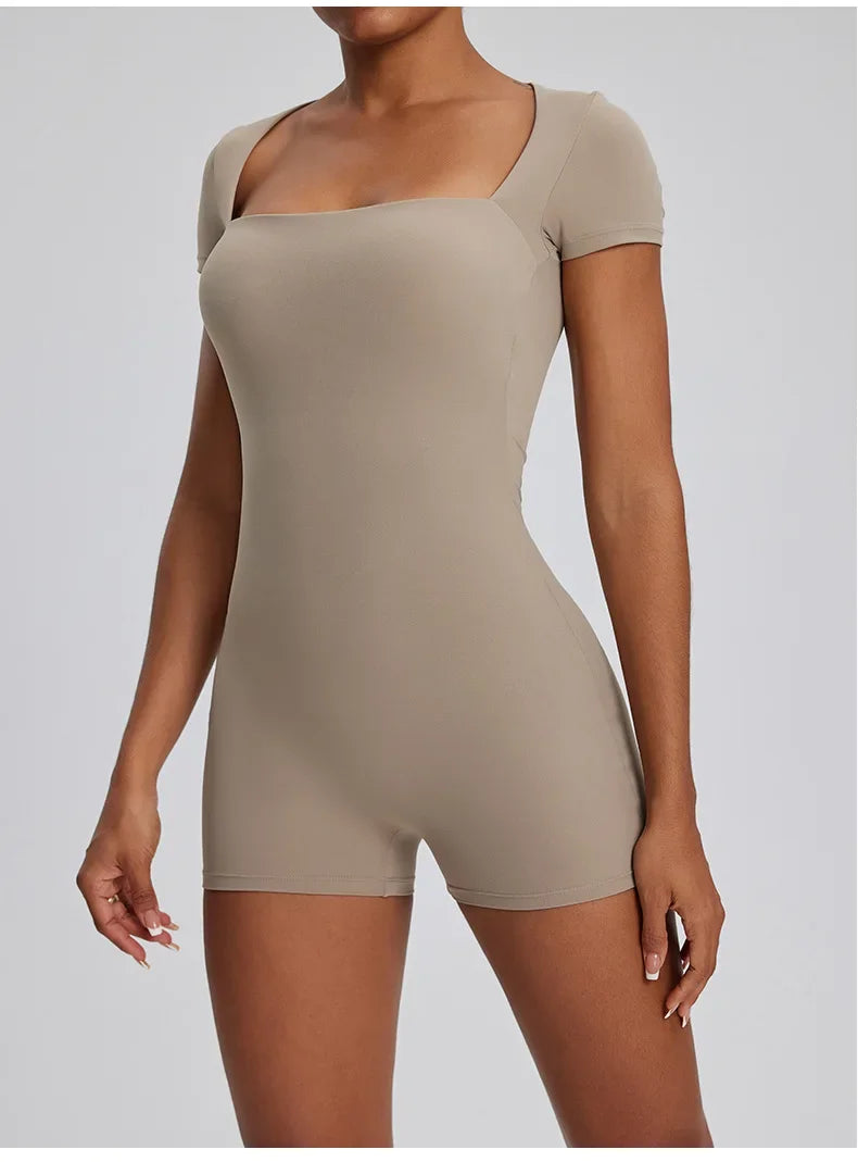 One-Piece Yoga Bodysuit - Just Fit 