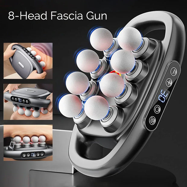 High-Power 16 Head Percussion Massager - 48kg Deep Tissue Relief