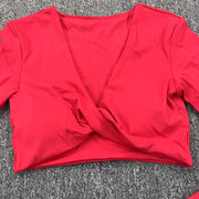 Women’s Long Sleeve Gym Crop Top