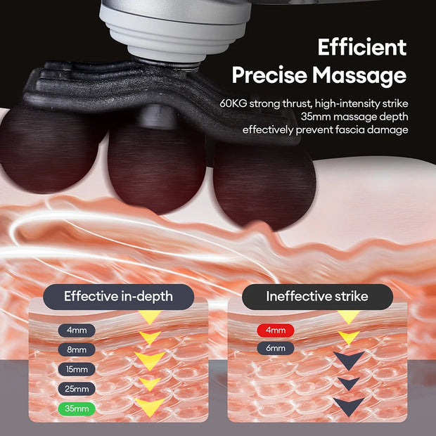 22-Head Fascia. High-Frequency Vibration Body Massage
