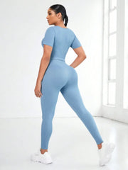 Women's Short Sleeve Top and Leggings set