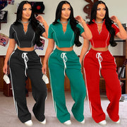 Fitness Casual 2 Piece Set Tracksuit For Women