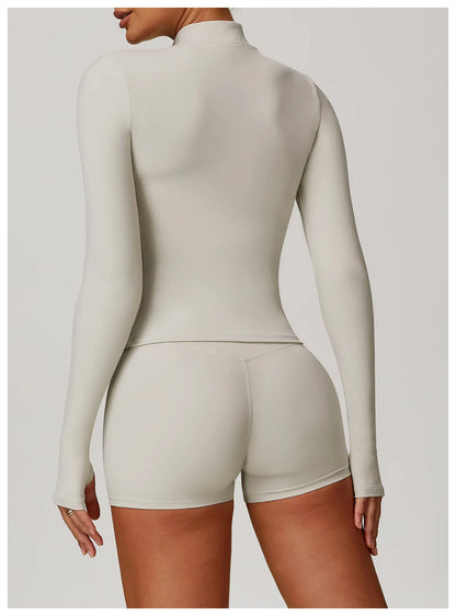 Long Sleeve Women’s Zip Jacket - Just Fit 