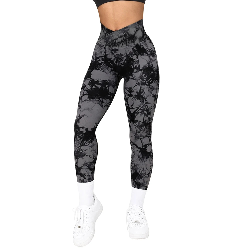 Woman’s Tie Dye Fitness Leggings - Just Fit 