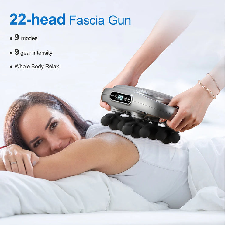 22-Head Fascia. High-Frequency Vibration Body Massage