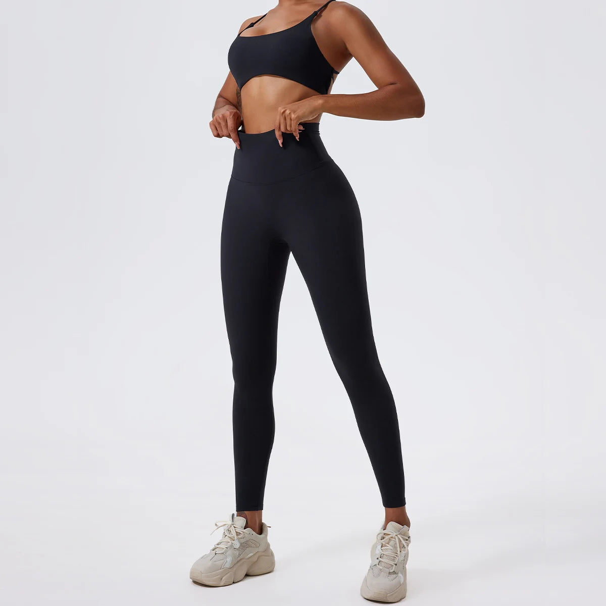 High Waist Butt Lift Leggings - Seamless Yoga Pants for Women - Just Fit 