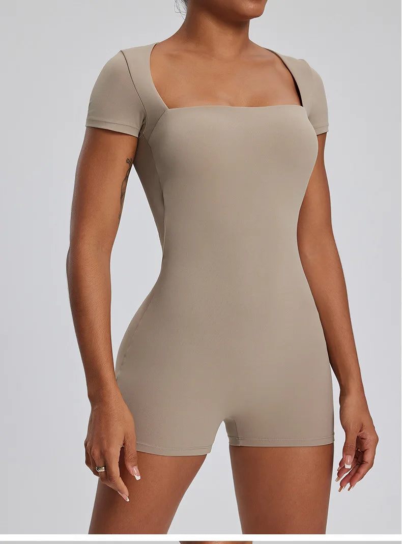 One-Piece Yoga Bodysuit - Just Fit 
