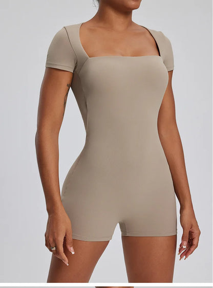 One-Piece Yoga Bodysuit - Just Fit 