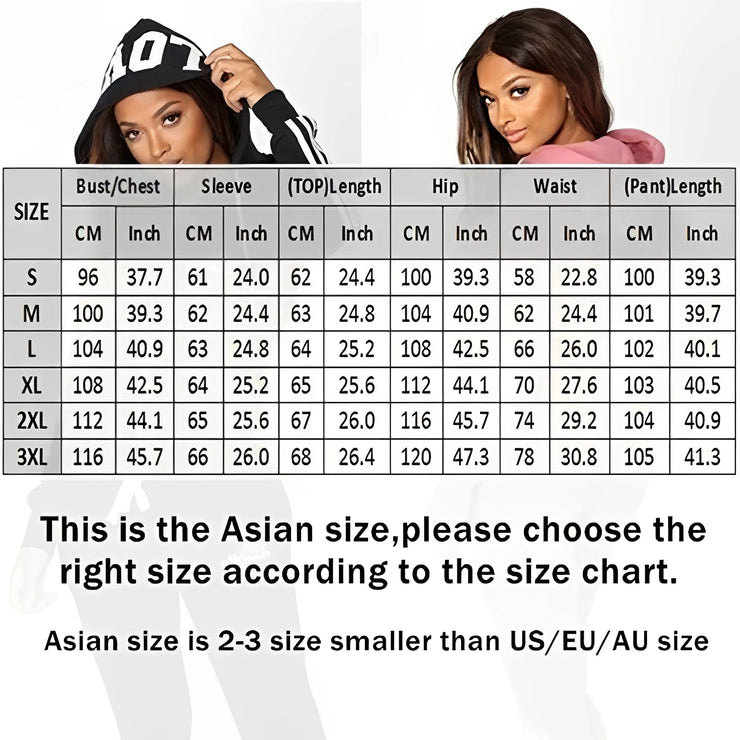 Women's Tracksuit Hooded Sweatshirt & Sweatpants