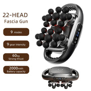 22-Head Fascia. High-Frequency Vibration Body Massage