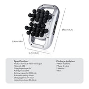 22-Head Fascia. High-Frequency Vibration Body Massage