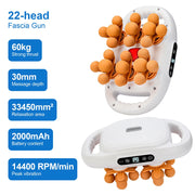 22-Head Fascia. High-Frequency Vibration Body Massage