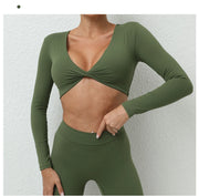 Women’s Long Sleeve Gym Crop Top