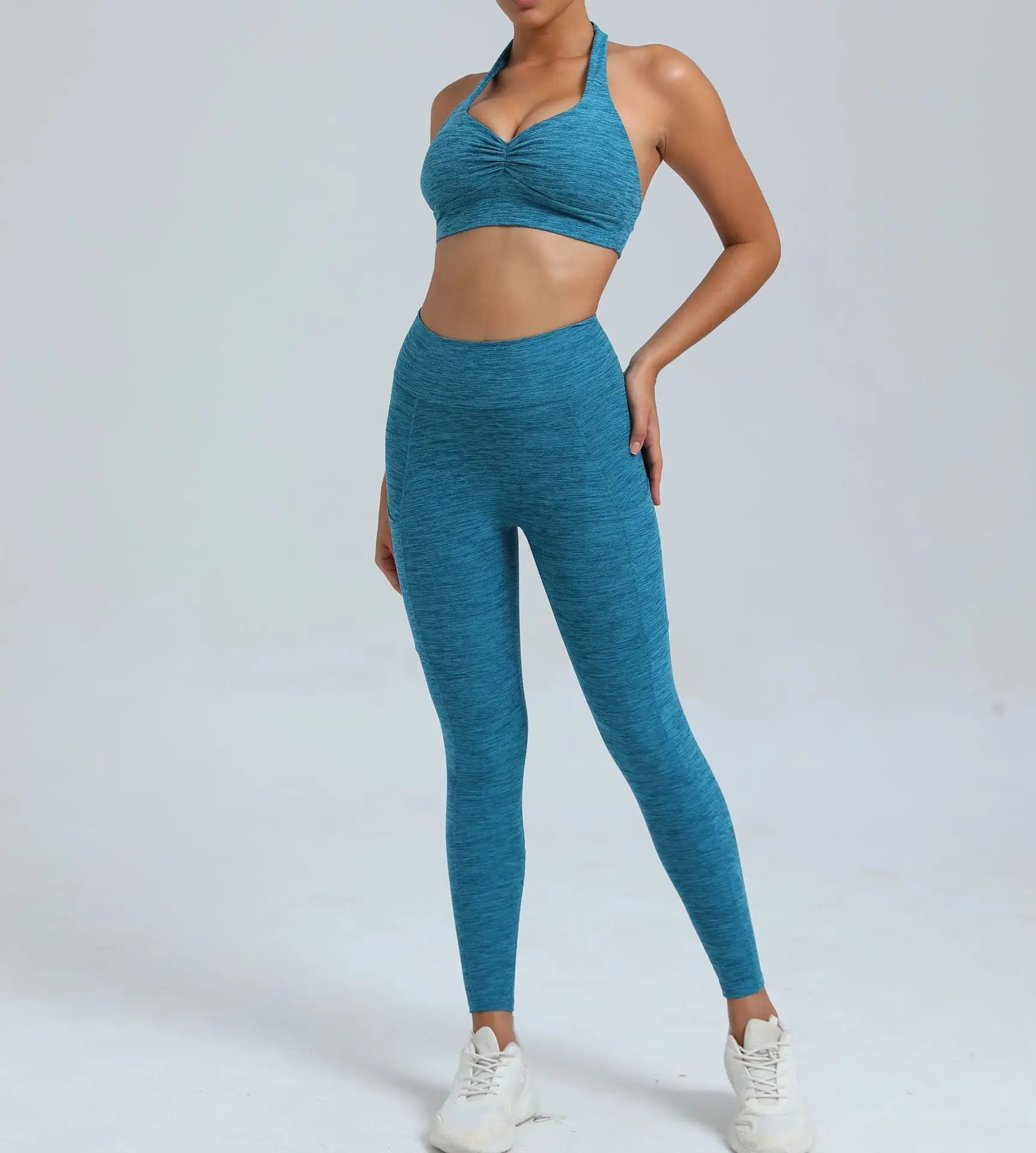 Women's Fitness Bra+High Waist Leggings Set - Just Fit 