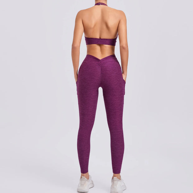 Women's Tracksuit Fitness Bra+High Waist Leggings