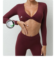 Women’s Long Sleeve Gym Crop Top