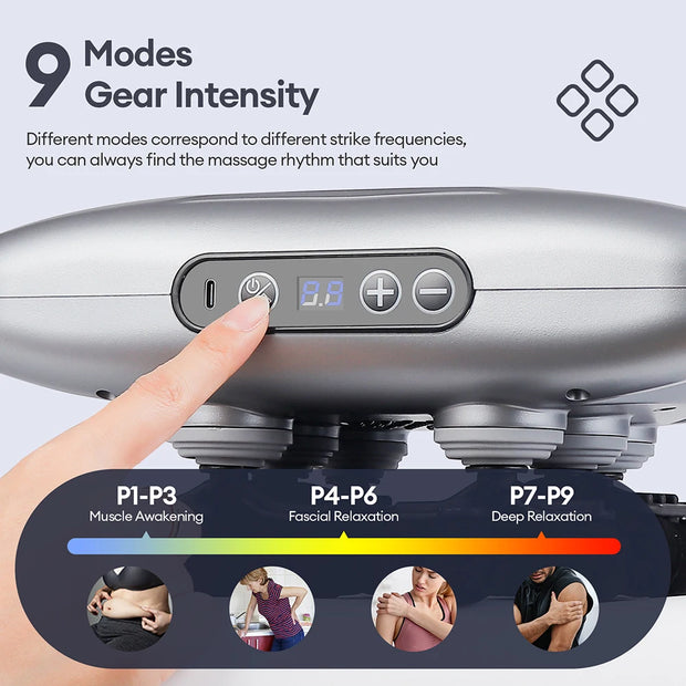 22-Head Fascia. High-Frequency Vibration Body Massage