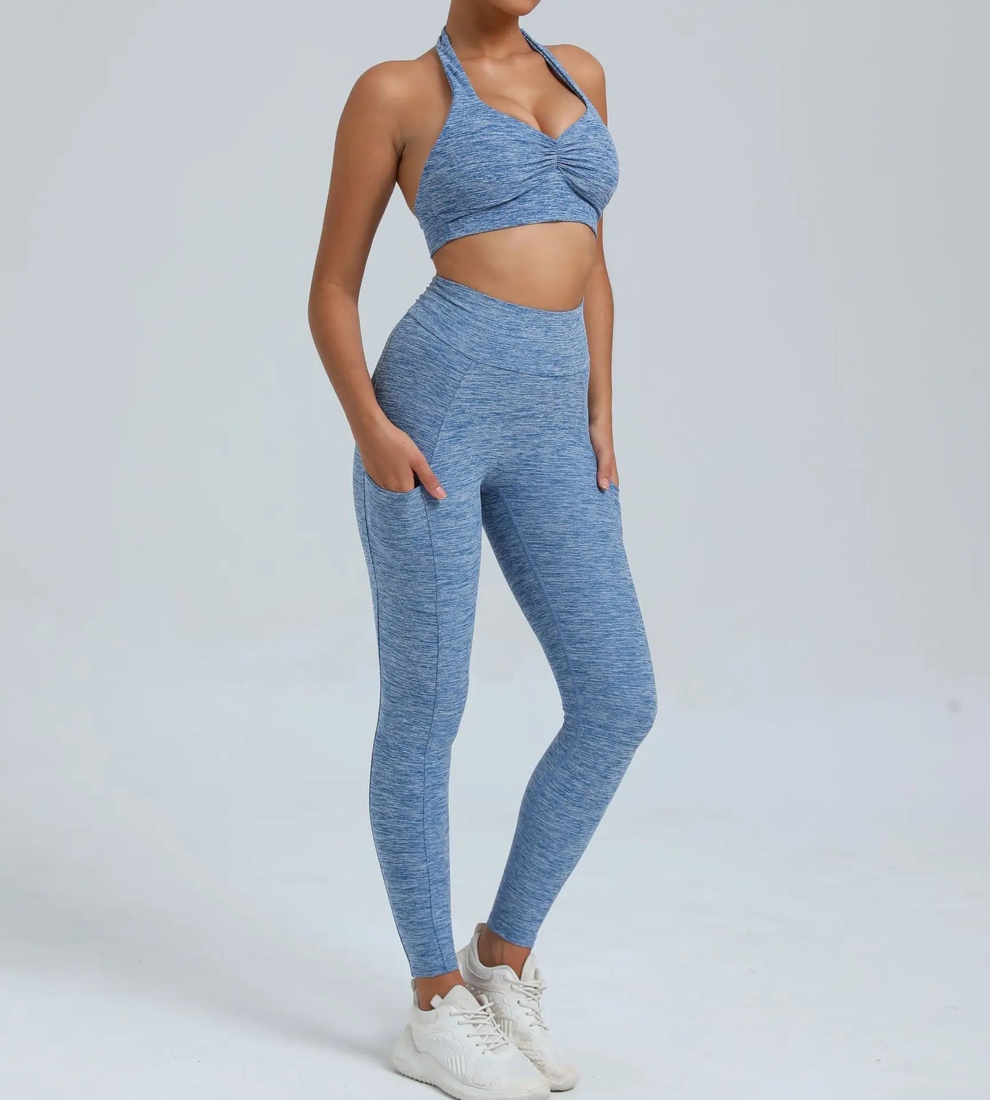 Women's Fitness Bra+High Waist Leggings Set - Just Fit 