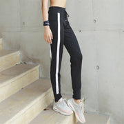 Striped Pocket Fitness Trousers for Active Wear