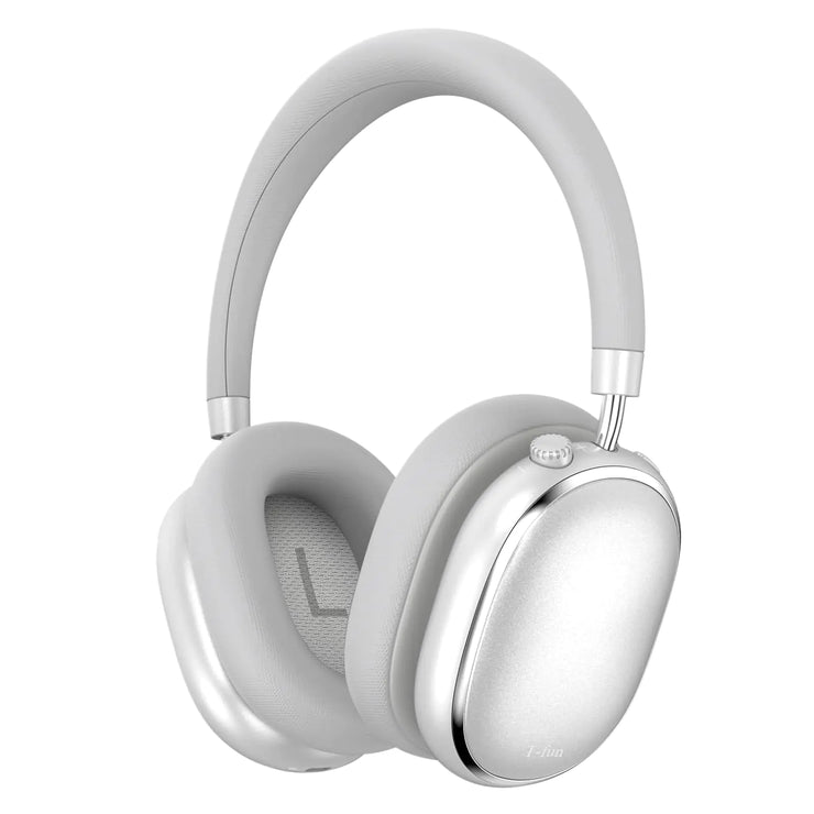 T-fun Hybrid ANC Headphones Wireless Built-in Mic 65H Playtime App Control