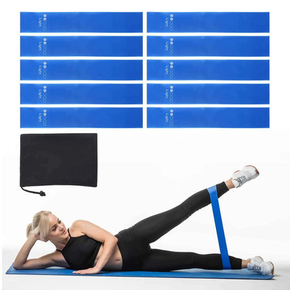 PATIKIL Resistance Loop Exercise Bands 12" Stretch 10 Pack