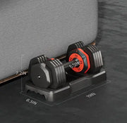 Adjustable Dumbbell Set, 10 In 1 Fast Adjust By Turning Handle 10 Gears 55 LB