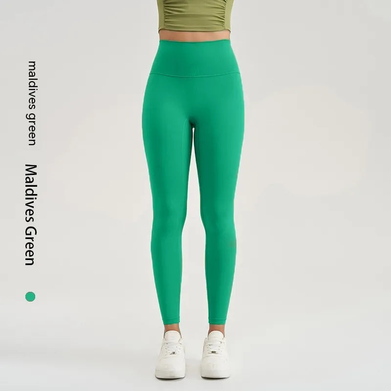 Woman's High Waisted Leggings - Just Fit 