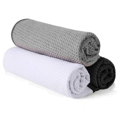 Xoofewal 3 Pack Microfibre Gym Towel Set Soft and Quick-Drying