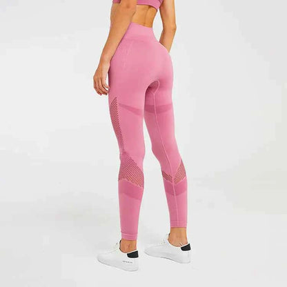 Seamless Hollow Fitness Leggings