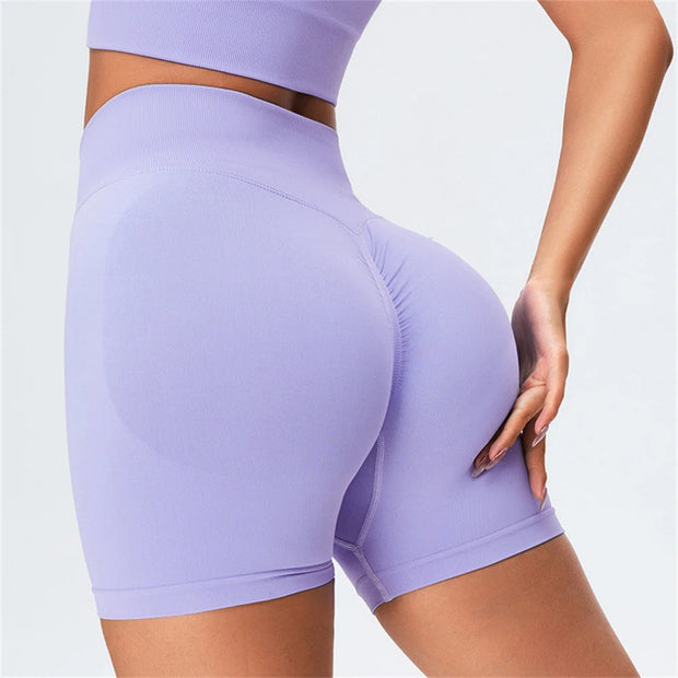 Women’s 2025 High Waist Shorts Push Up Seamless