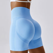 Woman’s Seamless Shorts High Waist Push Up Booty Scrunch Butt Active wear