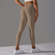 Women Yoga Leggings V Back Butt Lift Sexy High Waist Active Wear