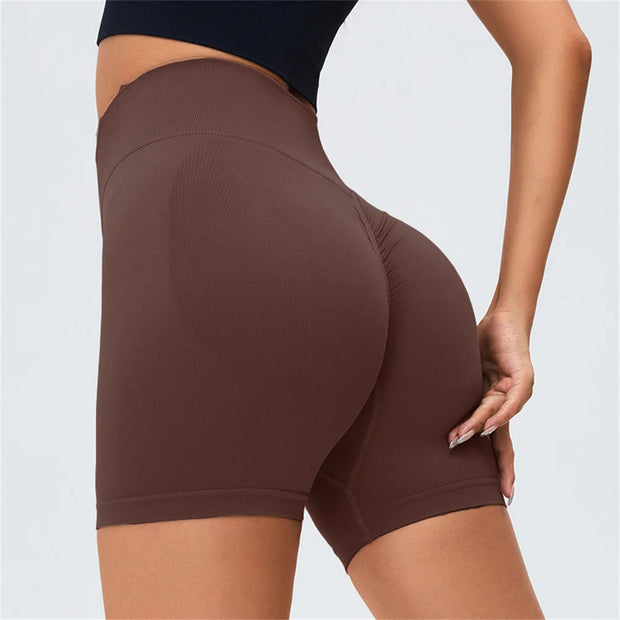 Women’s 2025 High Waist Shorts Push Up Seamless