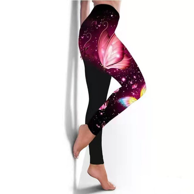Women's Leggings Breathable Butterfly Printed