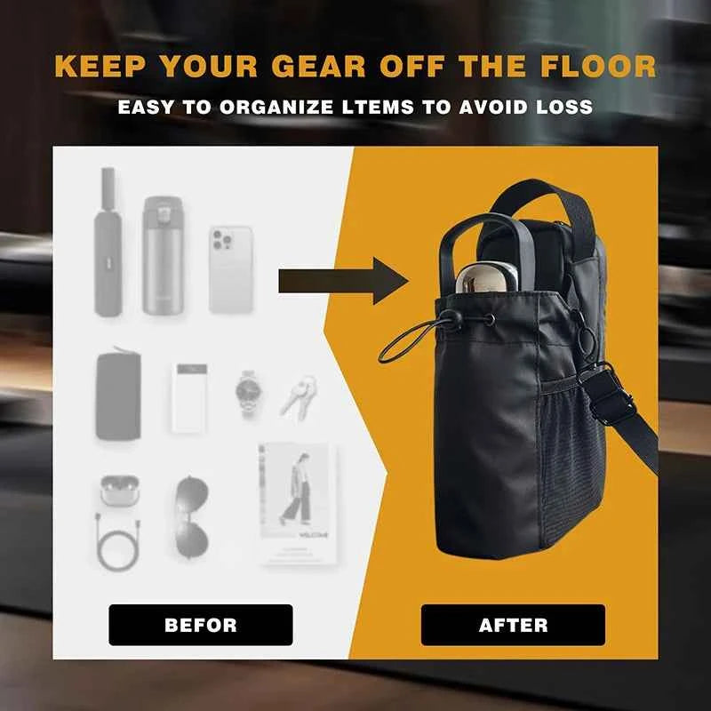 Magnetic Gym Bag Unisex,Unisex Small Gym Bag,Magnetic Water Bottle Holder