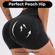 Women’s High Waist Workout Shorts Butt Lifting Tummy Control Booty Smile