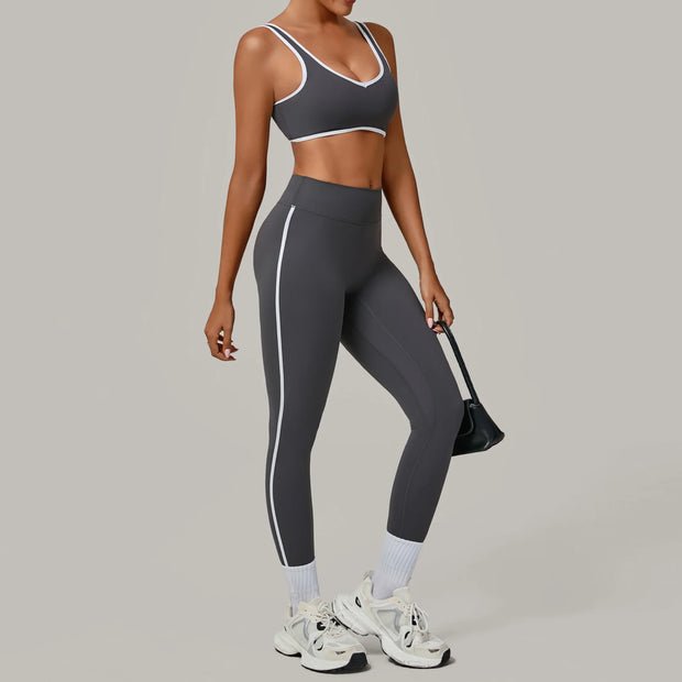 Women’s Sport Bra And Leggings High Waist Active Wear Quick Drying