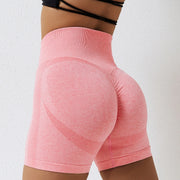 Woman’s Seamless Shorts High Waist Push Up Booty Scrunch Butt Active wear