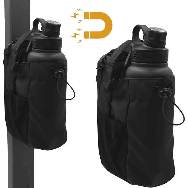 Magnetic Gym Bag Unisex,Unisex Small Gym Bag,Magnetic Water Bottle Holder