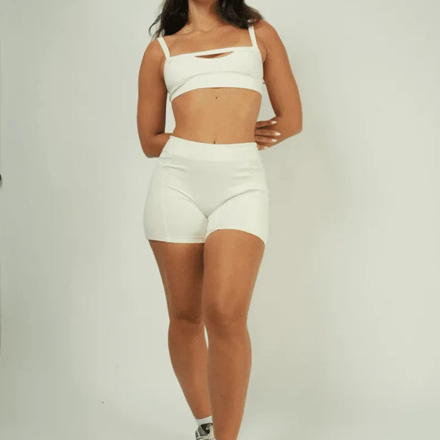 Women’s Premium Anti-Shock Two-Piece Sports Bra & Shorts Quick-Dry