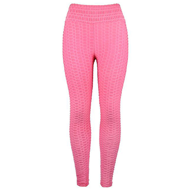 Women’s High Waist Push Up Pants Jacquard Leggings