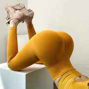 Women’s Seamless Slim High Waist Solid Leggings Push Up Butt