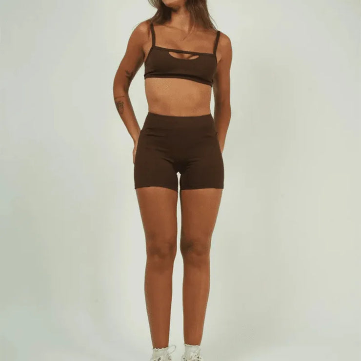 Women’s Premium Anti-Shock Two-Piece Sports Bra & Shorts Quick-Dry