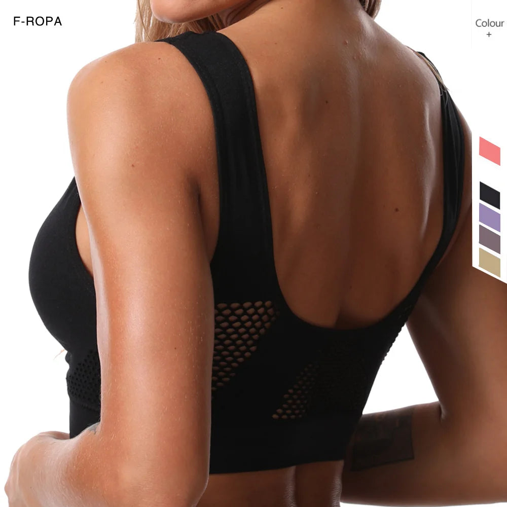 Seamless Mesh Women Sports Bras - Just Fit 