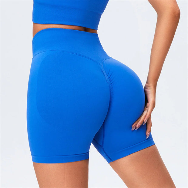 Women’s 2025 High Waist Shorts Push Up Seamless