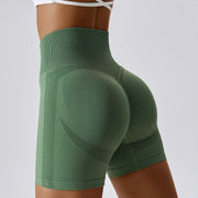 Woman’s Seamless Shorts High Waist Push Up Booty Scrunch Butt Active wear