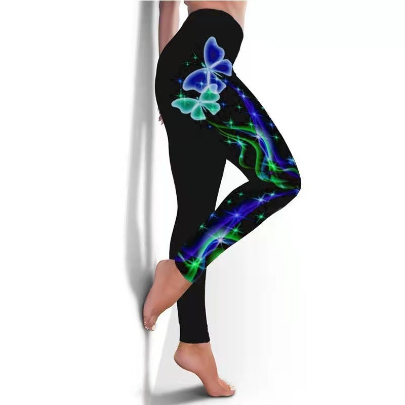 Women's Leggings Breathable Butterfly Printed - Just Fit 