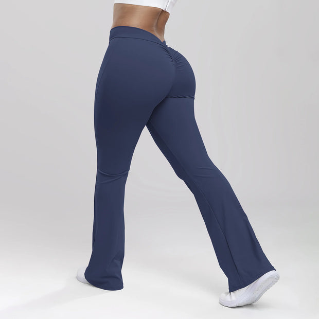 Women’s V Back Flared, Quick Drying Scrunch Pants