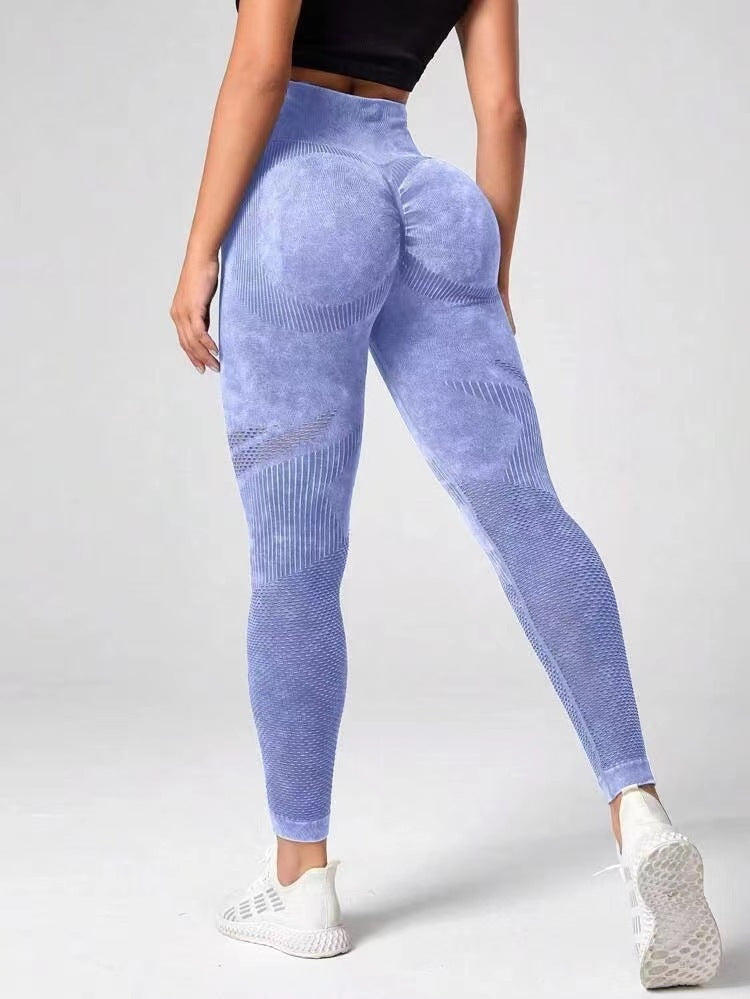 Women’s Hollow Seamless Leggings High Waist - Just Fit 